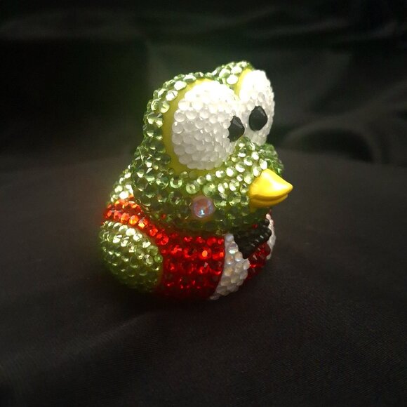 Keroppi Bling Rubber Duck, Hello Kitty Friends, Bedazzle Keroppi, Unique Gift - Picture 4 of 6
